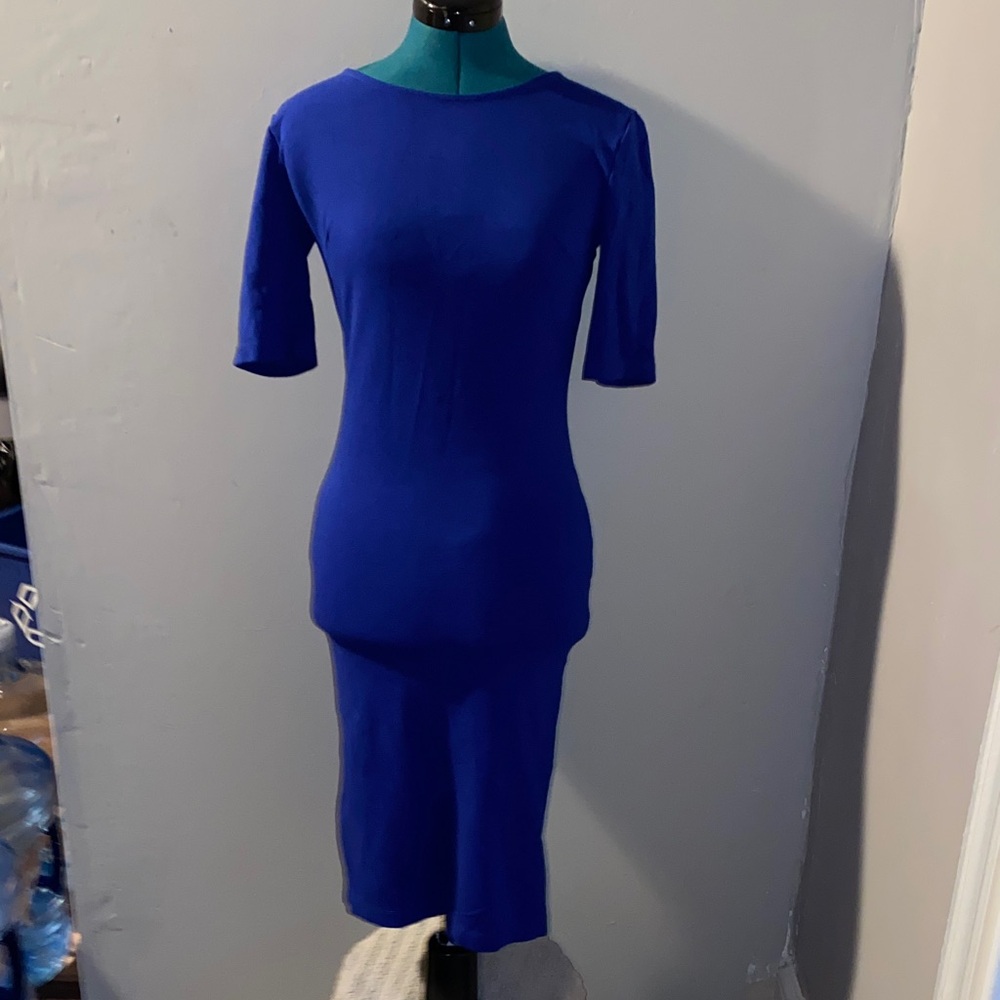 Elegant Blue Maxi Dress